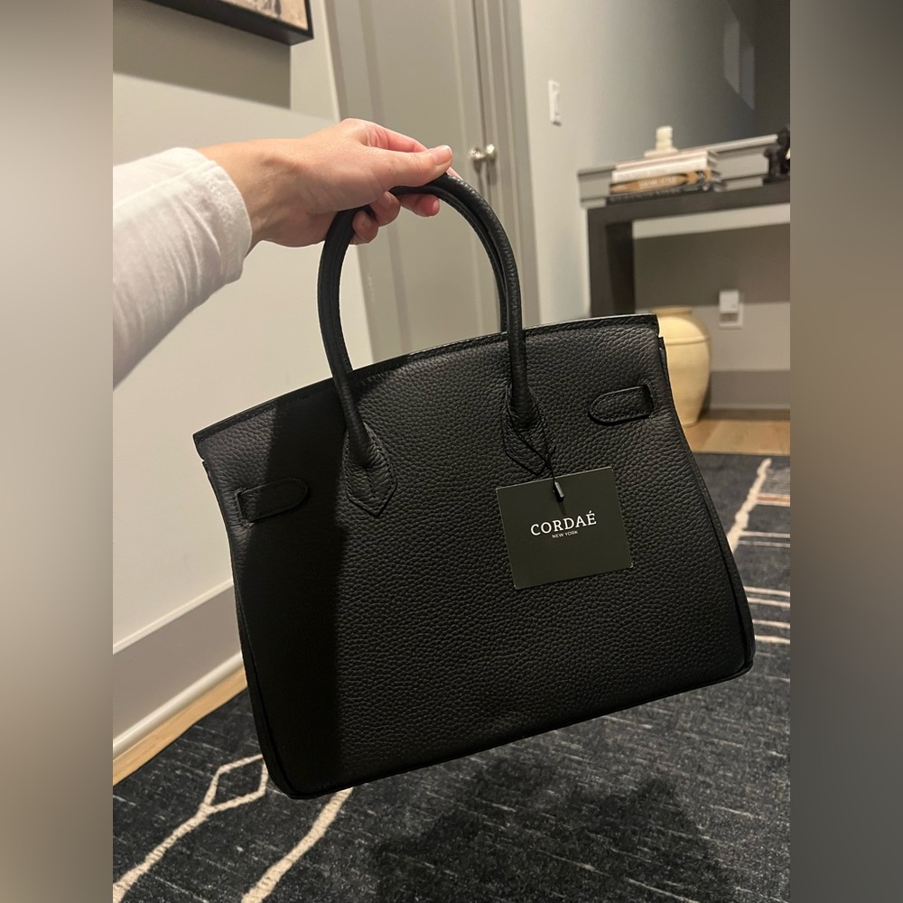 Cordae NYC Birkin Leather Handbag - Picture 2 of 6